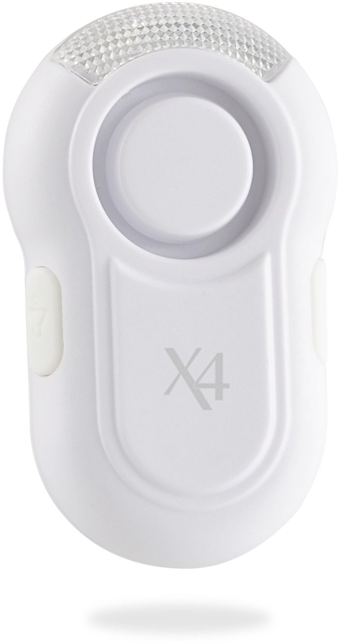 X4-LIFE Mini Jogging Alarm 115dB (weiß), 65 x 35 x 25 mm