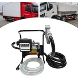 Dieselpumpe, selbstansaugende Elektro-Kraftstoffpumpe, 375 W 50 Hz 220 V, 2400 l/h, EU-Stecker, Silber