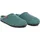 Gottstein Alpine Light Pantoffeln Aus reiner Schurwolle, Weiche Borte aus feinem Strick, Sohle mit wasserdichter Latexbeschichtung - Damen & Herren Pantoffel 100% Bluegreenmele, 44