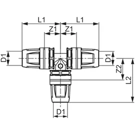 TECE TECElogo Push T-Stück Ppsu, 8710932