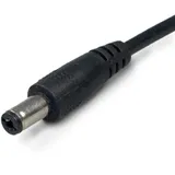ISOLED Anschlussleitung mit Rundstecker MALE 1,5m schwarz