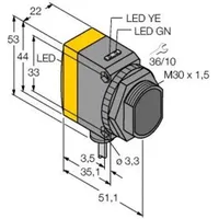 Turck Opto-Sensor QS30RXH2OU