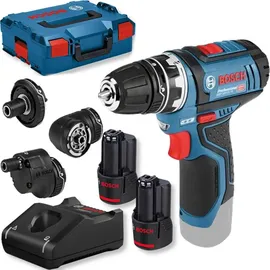 Bosch GSR 12V-15 FC Professional inkl. 2 x 2 Ah + L-Boxx 06019F6000