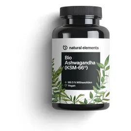 Natural Elements Bio Ashwagandha KSM-66 Kapseln 180 St.