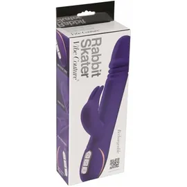 SVAKOM Rabbitvibrator „Rabbit Skater“ mit Stoßfunktion, 23 cm, lila