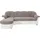 DOMO collection Eckcouch Kunstleder 3-Sitzer Grau