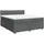 vidaXL Boxspringbett 180 x 200 cm Dunkelgrau