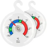Doppelpack Kühlschrankthermometer Zifferblatt Kühlschrank Thermometer, 65 mm ...