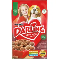 PURINA Darling mit einer leckeren Rind- und Hühnerfleischmischung 10 kg