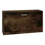 vidaXL Schuhbank Räuchereiche 80x24x45 cm Holzwerkstoff