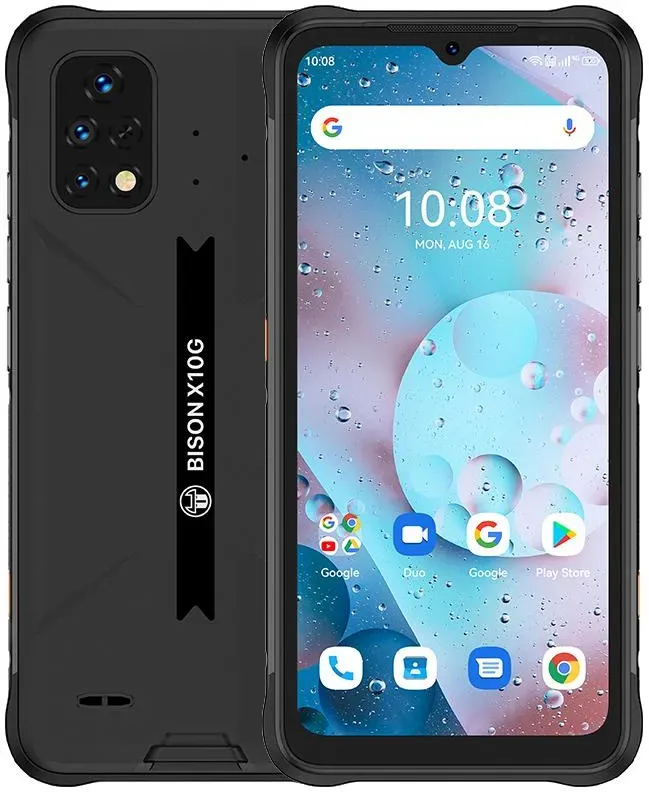 UMIDIGI BISON X10S X10G NFC 4GB+64GB IP68/IP69K Wasserdichtes, robustes Smartphone 6,53  HD+ 6150mAh Akku Smartphone 4+64 schwarz