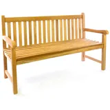 VCM Teak Gartenbank 150 x 60 x 90 cm Braun