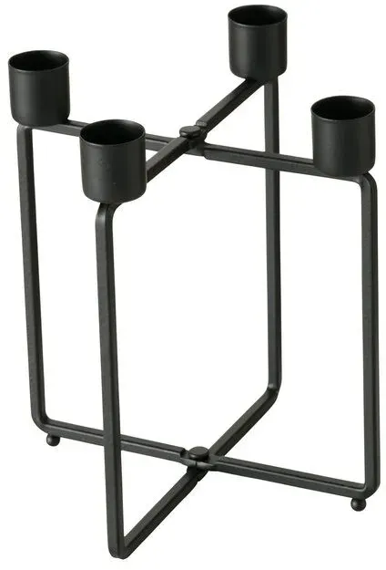 Kerzenleuchter Karos schwarz