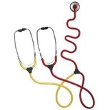 KaWe Schwestern-Lehr-Stethoskop Duo rot-gelb