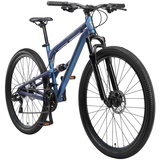 Bikestar Mountainbike 21 Gang Shimano RD-TY300 Schaltwerk, Kettenschaltung, blau