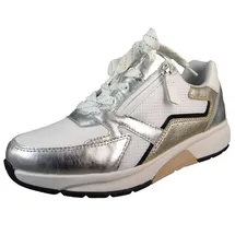 Gabor Sneaker Damen Weite E Weiß/Silber 38,5