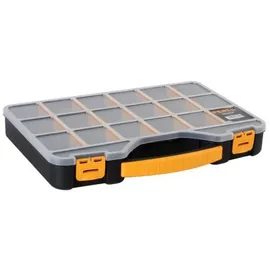 VELLEMAN Sortimentskasten Kunststoff 415 x 286 x 61 mm schwarz 18 Fächer