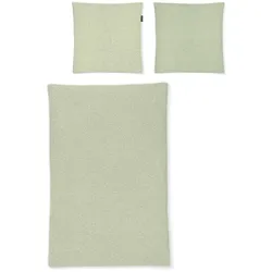 Irisette Bettwäsche Easy 155 x 220 cm Seersucker Grün