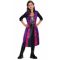 Disney Offizielles Standard Frozen 2 Anna Kostüm Mädchen, Anna Kleid Eiskönigin, Frozen Kostüm Mädchen, Karneval Faschingskosüm Prinzessin Kostüm fur Kinder S