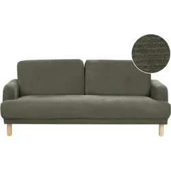 3-Sitzer Sofa Cord dunkelgrün TUVE