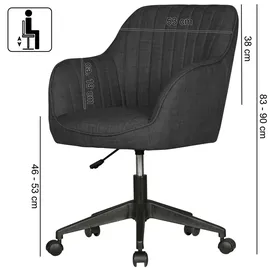 AMSTYLE MARA Stoff Schwarz