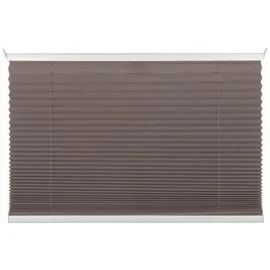MYDECO Plissee FREE, Taupe - 80 x 210 cm - Klemmträger