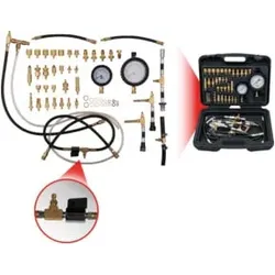 KS Tools Master Kraftstoff-Einspritzsystem-Druckprüfgerät-Satz für Ottomotoren, 42-teilig