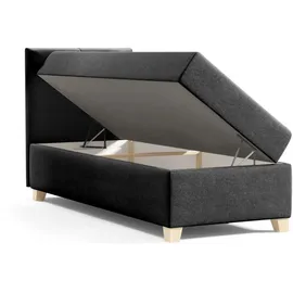 beautysofa HELEN MINI 100 x 200 cm Schwarz