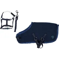 HKM Cuddle Pony Abschwitzdecke Einheitsgröße Blau
