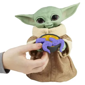 Hasbro Galactic Snackin Grogu, Elektronische Spielfigur 23,5 cm, Mehrfarbig