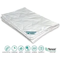 Bach's Betten Welt Lyocell Tencel 4 Jahreszeitendecke Duetto 100% Natur Oeko-Tex Neuheit (135x200 cm)