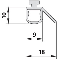 Kermi 47104 2x Dichtleiste Länge: 564 / 464 mm