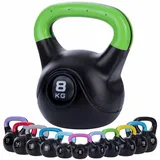 Body & Mind Body & Mind® Kettlebell Kugelhantel 2-20 kg - Workout Gewicht-Hantel für Kraft-Training - Profi Fitness Schwunghantel aus Kunststoff (e - 8 kg)