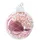 Brubaker Premium Weihnachtskugel Rosa mit Schwan Figur - Von Hand dekorierte Baumkugel aus Glas - 10 cm Christbaumschmuck mit Perlen Dekorationen und Glitzer - Weihnachtsdeko Christbaumkugel