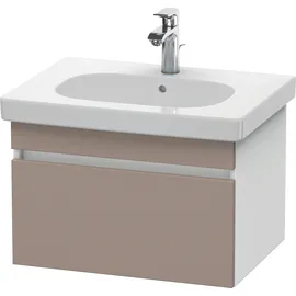 Duravit DuraStyle Waschtischunterschrank wandhängend 6383, 1 Auszug, 600mm, für D-Code, DS638304318 60 x 45,3 cm, Basalt Matt / Weiß Matt
