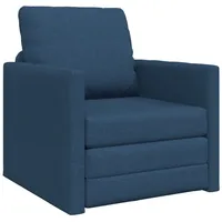 VidaXL Fußsofa-Bett 2-in-1 Blau 74x77x81 cm Stoff