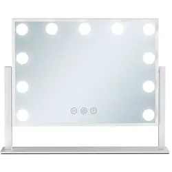 UNIQ Paris Make-up Spiegel mit 11 LED-Lampen – Weiß weiss 