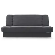 e-meubles Möblo Schlafsofa Dunkelgrau, Holz, 192x85x92 cm, Wohnzimmer Sofas - Couches, Schlafsofas