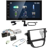 Kenwood DMX129DAB DAB+ Bluetooth USB Einbauset für Opel Mokka A