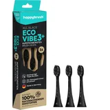 happybrush ECO VIBE 3 Aufsteckbürsten schwarz 3 St.