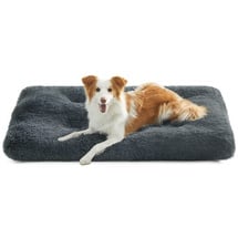 Songmics Flauschiges Hundebett, 110 x 73 cm, dunkelgrau