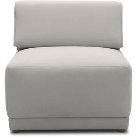DOMO collection Sofaelement 800007 Polyester 78 x 77 x 100 cm Grau mit Kissen