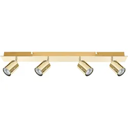 Strahler 4-flammig TIGRIS verstellbar Metall Gold