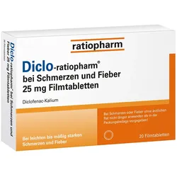 Diclo-ratiopharm 25 mg Filmtabletten - bei Schmerzen, mit Diclofenac 20 St