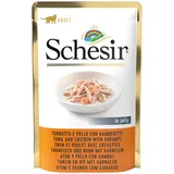 Schesir Jelly Pouch 6 x 85 g - Thunfisch mit Huhn und Garnele