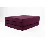 FORTISLINE Klappmatratze 180x65x7cm - 3-teilige Faltmatratze - H2 Gästematratze - Camping Faltbare - Kamping Bett - Waschbar Bezug - Erwachsene Klappbar - Reisematratze - Schaumstoff Matratze