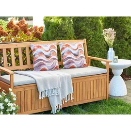 Beliani Gartenkissen 45 x 45 cm braun 2-tlg.