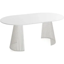 WFL GROUP Esstisch Ø 120 cm weiß