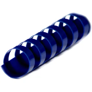 r&b Laminiersysteme r&b BRP120-BL Plastikbinderücken 21 Ringe 12 mm, 100 Stück