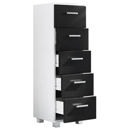 VCM Zalo M Midischrank 30 x 90 x 30 cm Schwarz